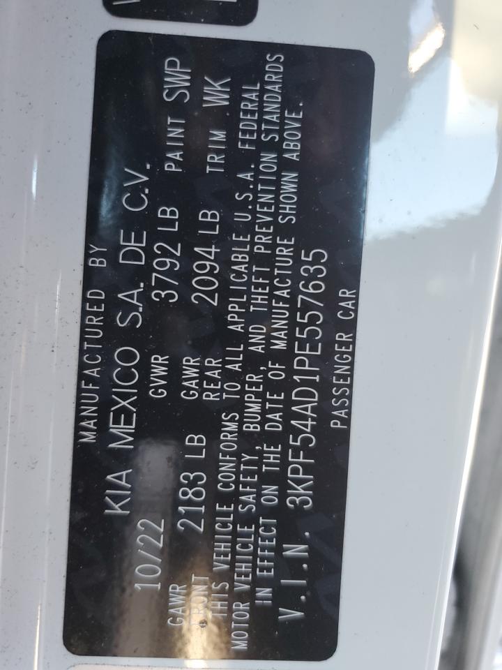 2023 KIA Forte VIN 3KPF54AD1PE557635 Copart auction photo, all over damage thumbnail 13