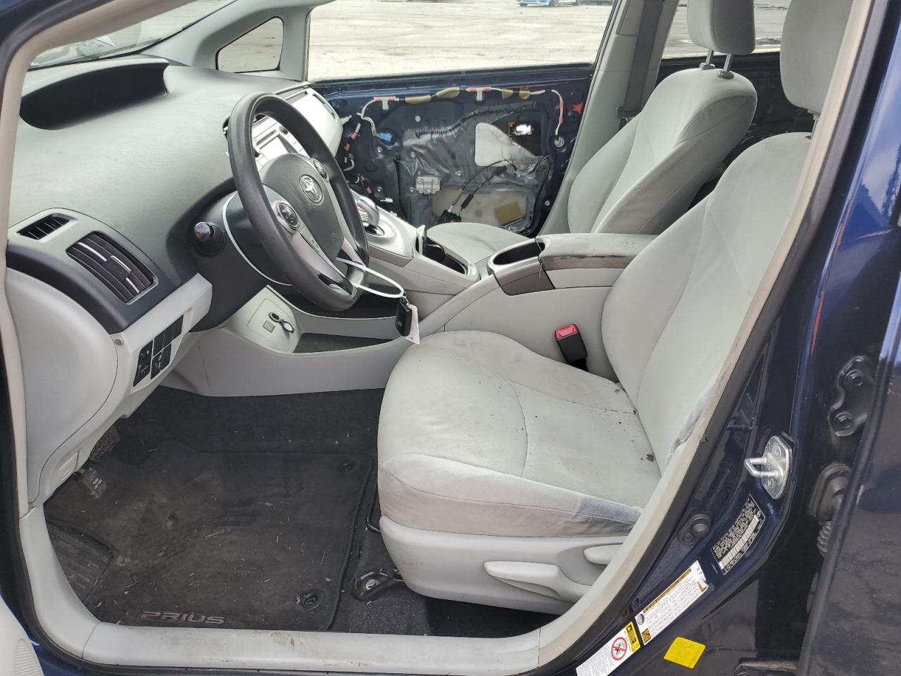 2012 Toyota Prius VIN JTDKN3DU4C1519494 Copart auction photo, front end / side damage thumbnail 7