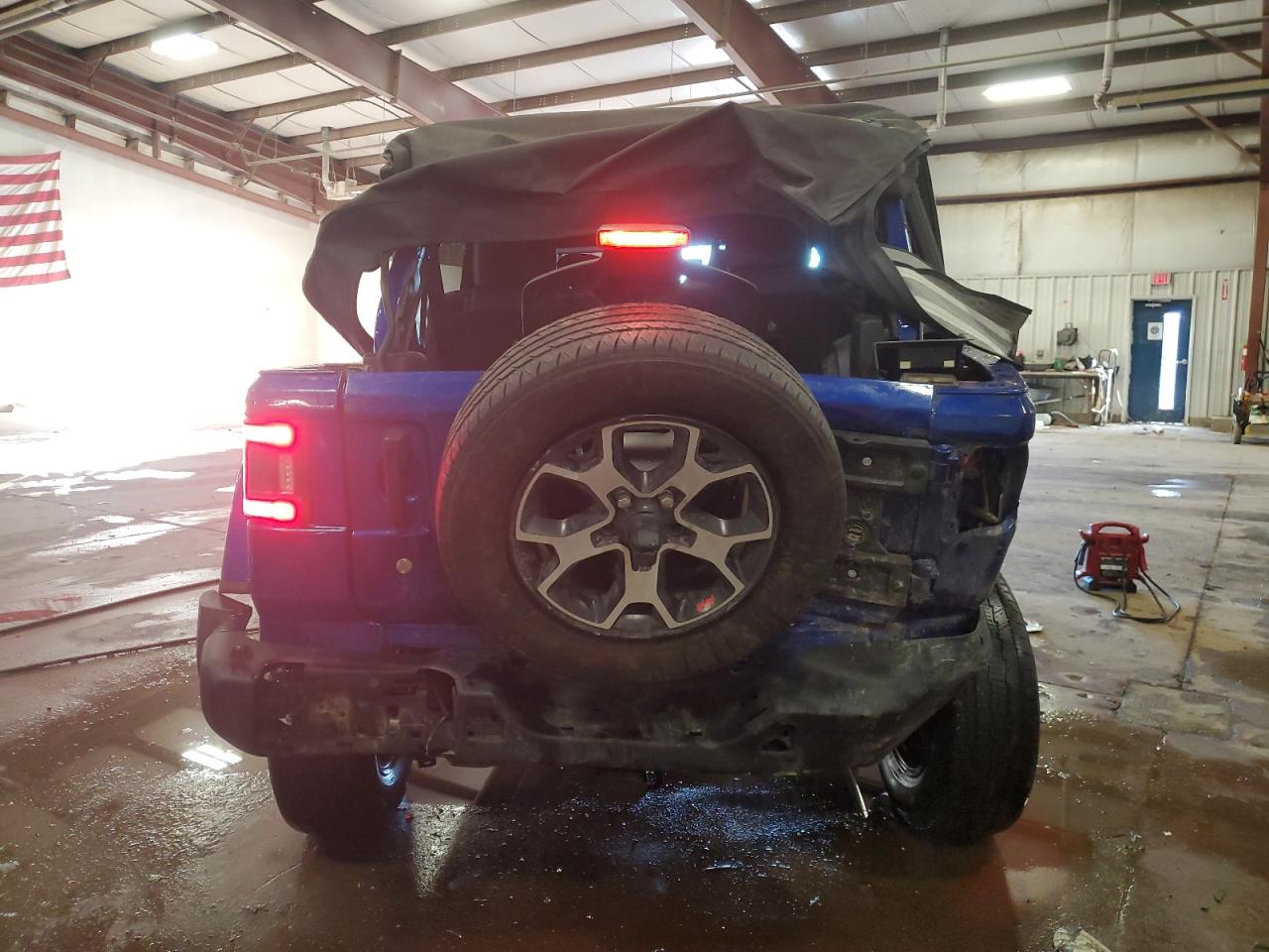 2020 Jeep Wrangler VIN 1C4HJXFN8LW128791 Copart auction photo, rollover / frame damage damage thumbnail 6