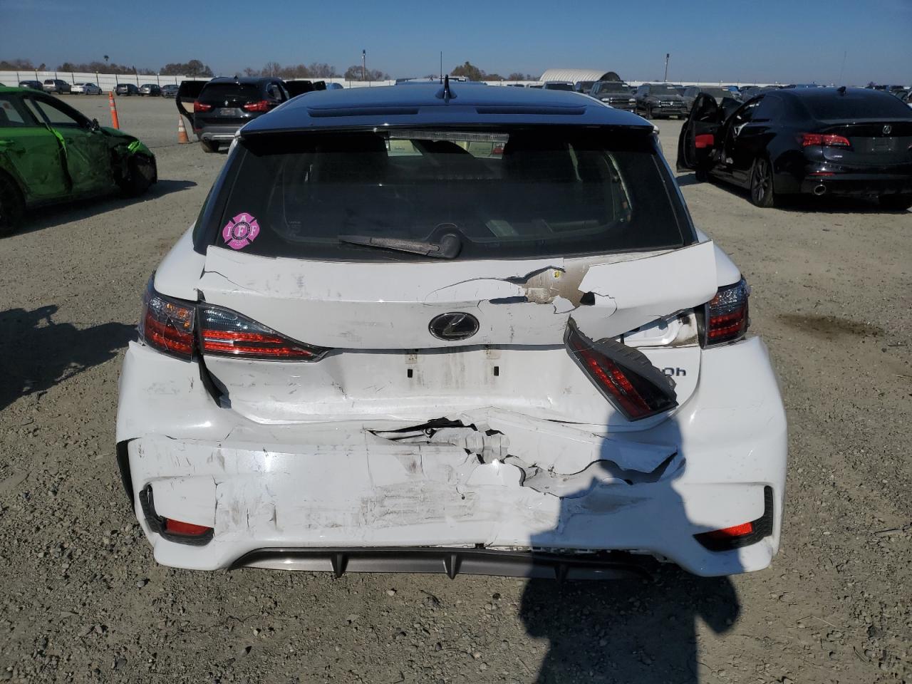 2014 Lexus CT VIN JTHKD5BH6E2206687 Copart auction photo, rear end / front end damage thumbnail 6