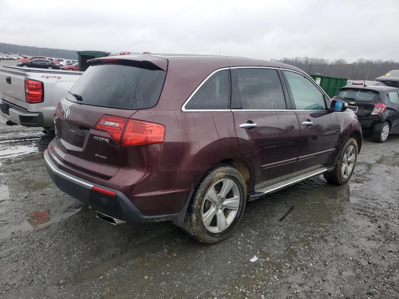 2010 Acura MDX VIN 2HNYD2H25AH529007 Copart auction photo, side damage thumbnail 3