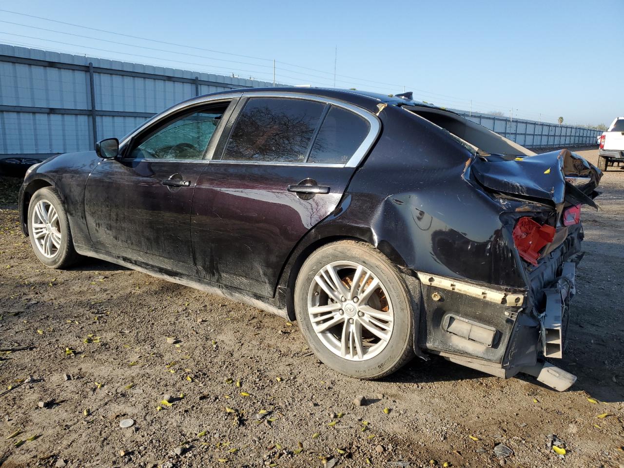 2012 Infiniti G VIN JN1CV6AP1CM629635 Copart auction photo, rear end damage thumbnail 2