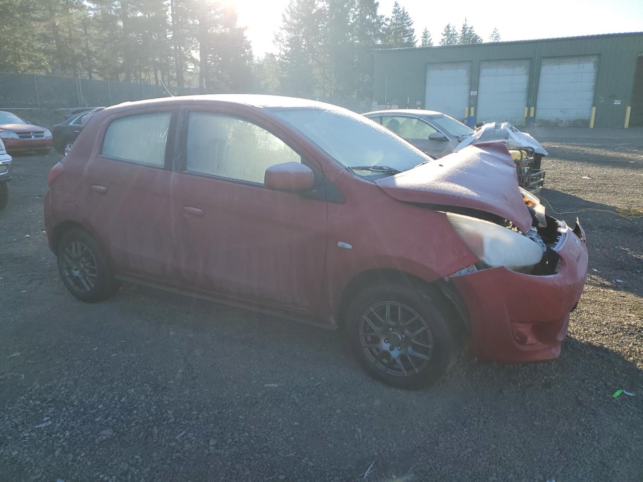 2015 Mitsubishi Mirage VIN ML32A3HJ0FH053900 Copart auction photo, front end damage thumbnail 4
