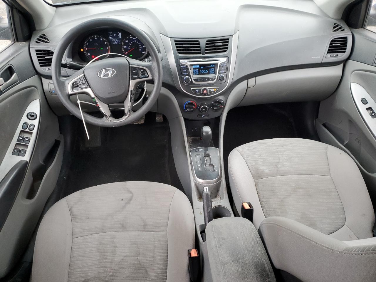 2016 Hyundai Accent VIN KMHCT4AE8GU953687 Copart auction photo, front end damage thumbnail 8