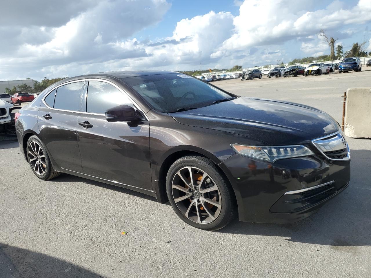 2015 Acura TLX VIN 19UUB2F57FA000835 Copart auction photo, front end damage thumbnail 4