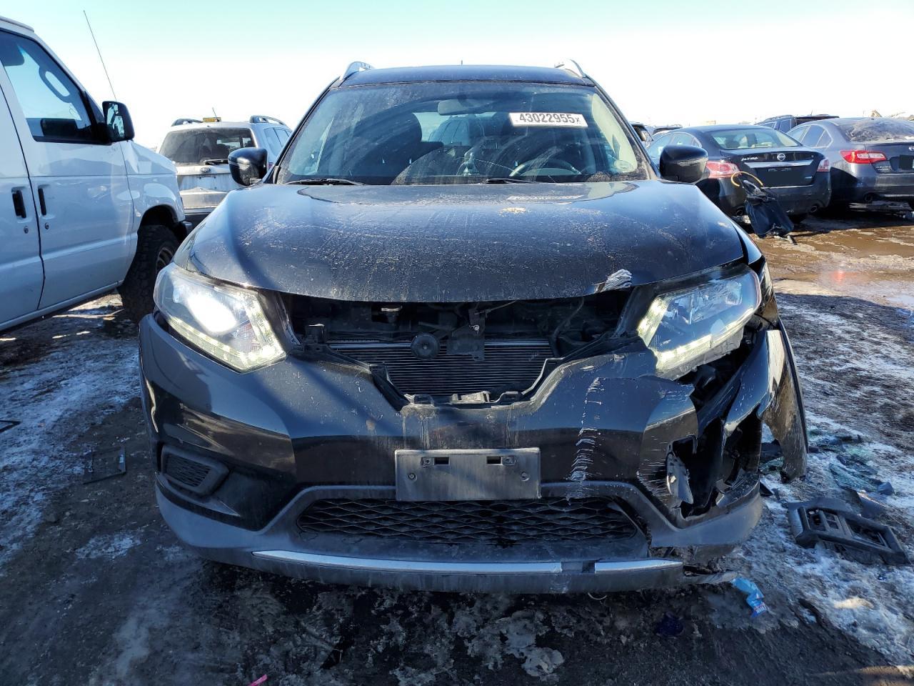 2016 Nissan Rogue VIN KNMAT2MV5GP737581 Copart auction photo, front end damage thumbnail 5