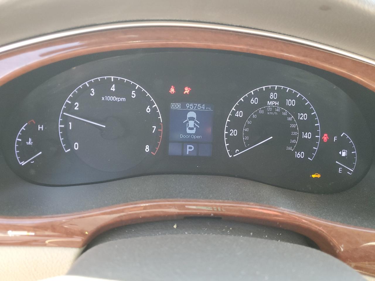 2014 Hyundai Genesis VIN KMHGC4DD4EU262528 Copart auction photo, all over damage thumbnail 9
