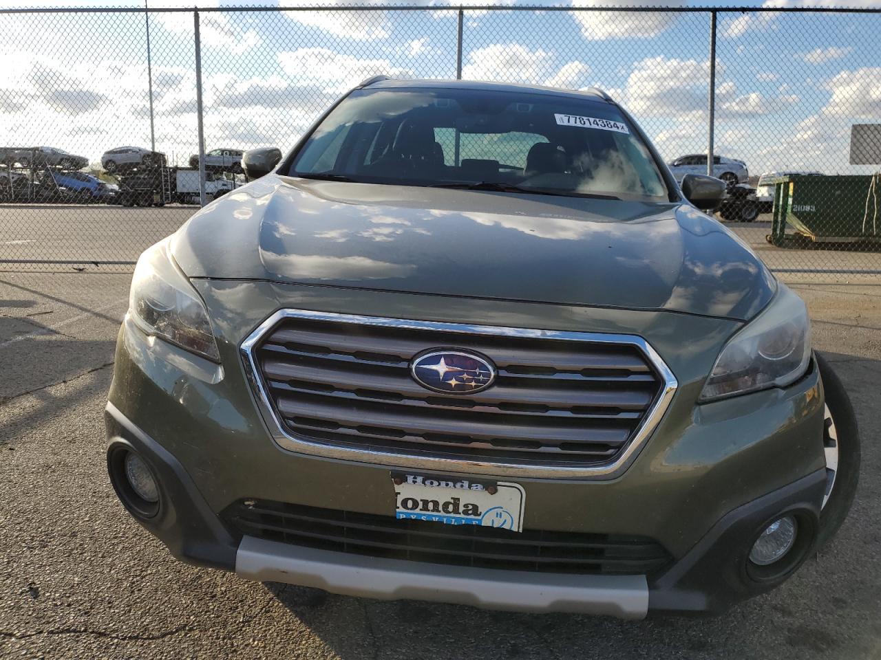 2017 Subaru Outback VIN 4S4BSATC0H3324215 Copart auction photo, front end / side damage thumbnail 5