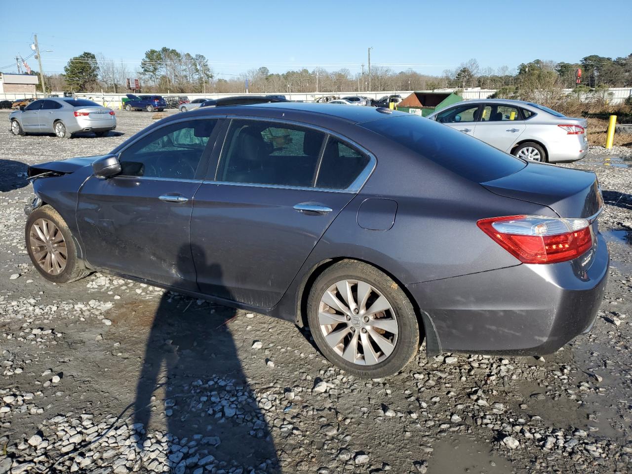 2014 Honda Accord VIN 1HGCR2F83EA215712 Copart auction photo, front end / side damage thumbnail 2