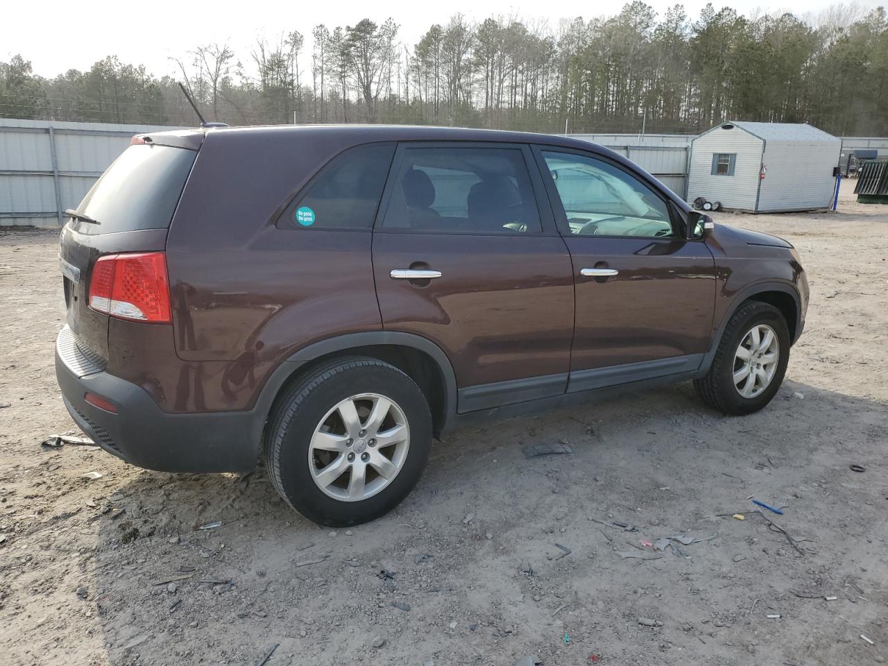 2012 KIA Sorento VIN 5XYKT4A18CG223870 Copart auction photo, side / rear end damage thumbnail 3
