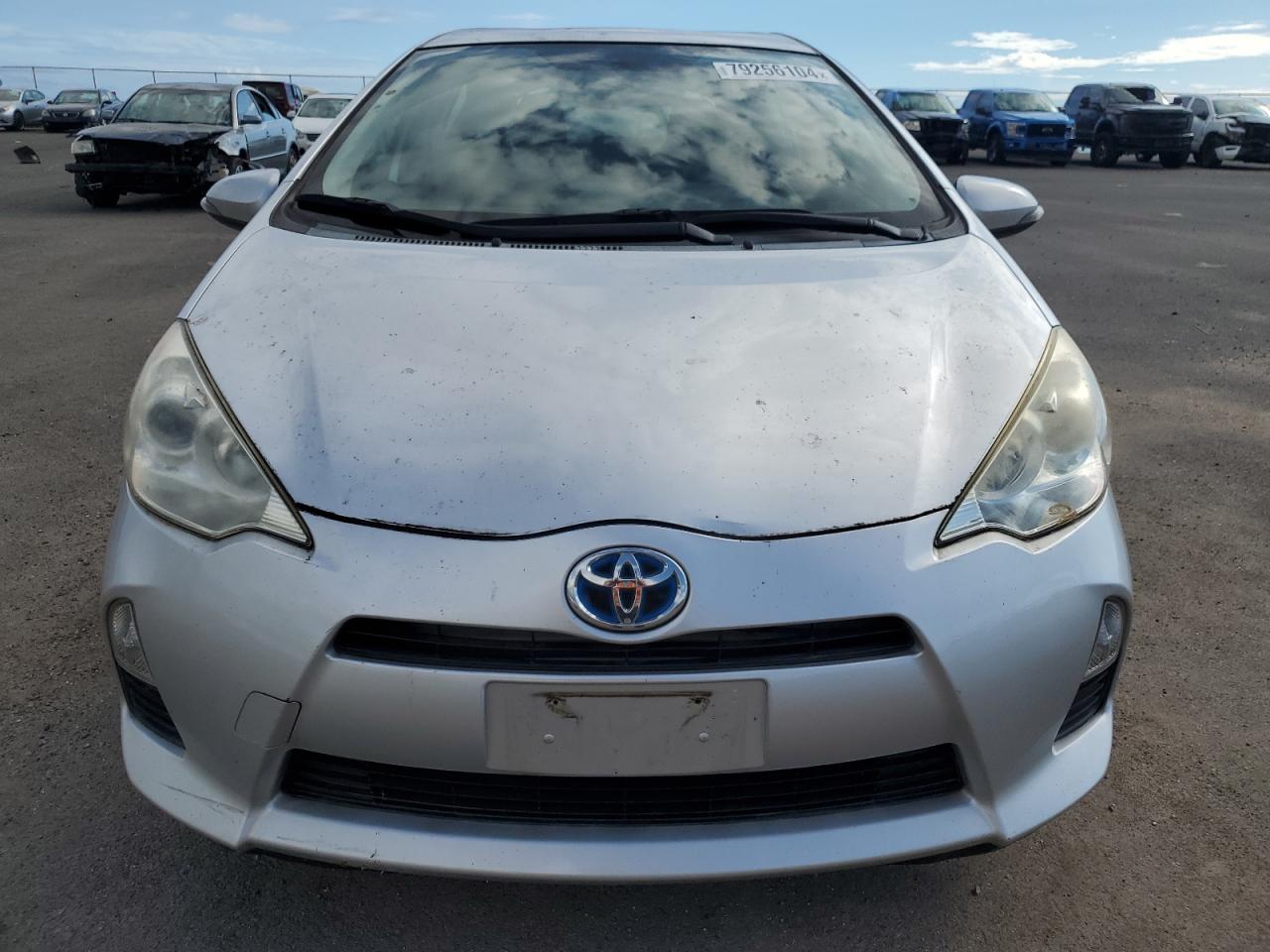 2014 Toyota Prius VIN JTDKDTB38E1573350 Copart auction photo, side / rear end damage thumbnail 5