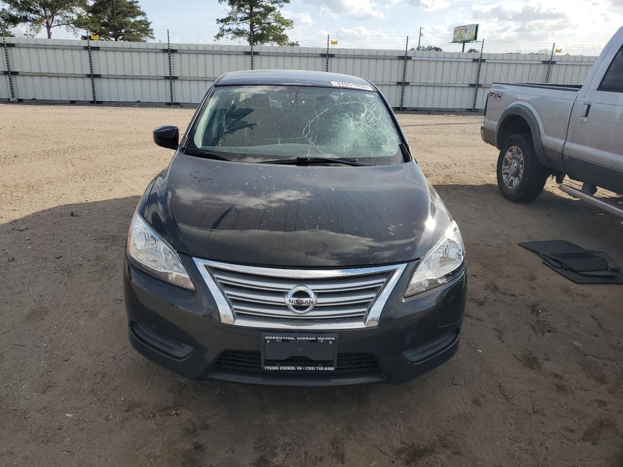 2014 Nissan Sentra VIN 3N1AB7AP8EY265154 Copart auction photo, front end / side damage thumbnail 5