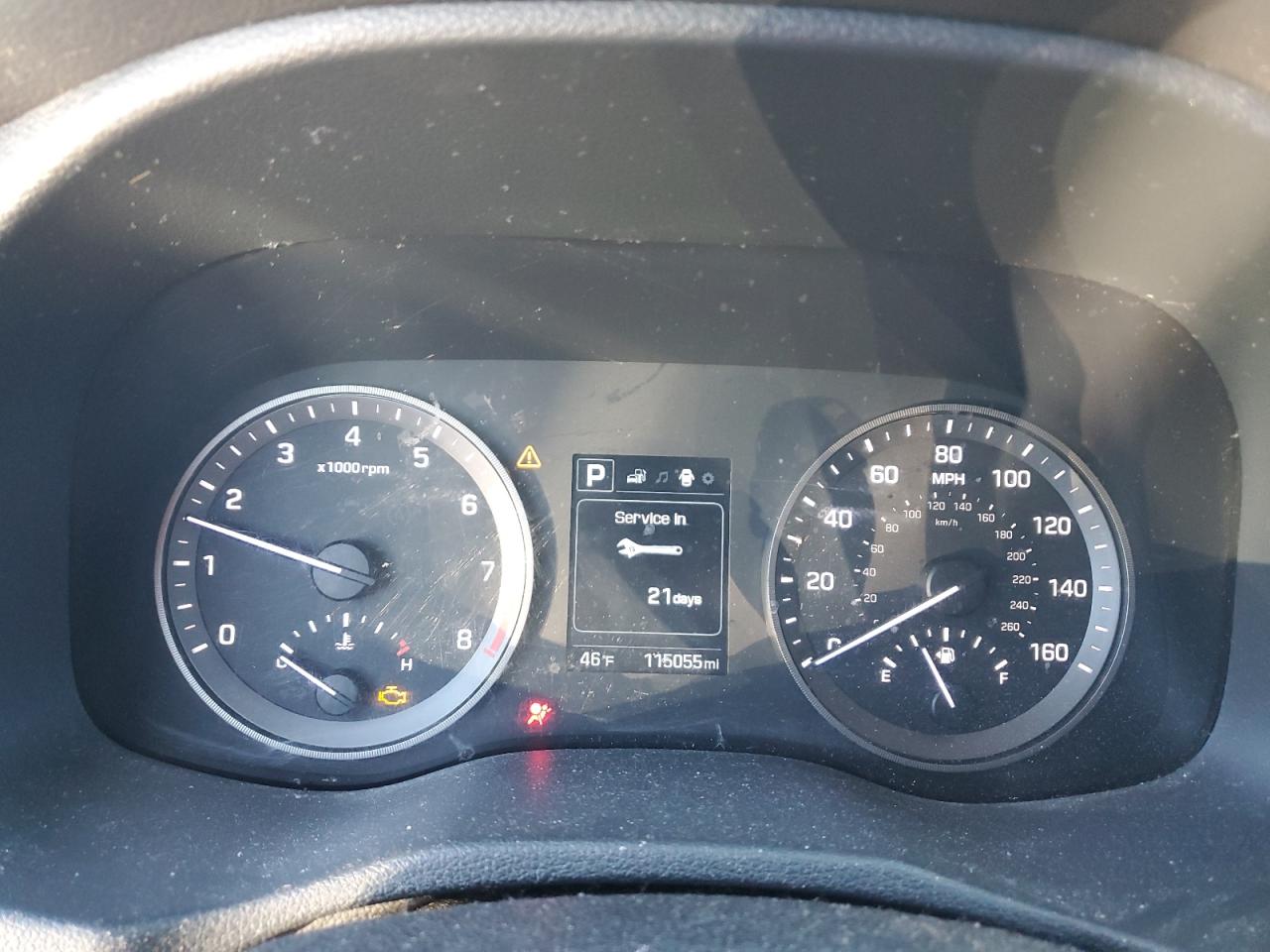 2017 Hyundai Tucson VIN KM8J33A21HU394735 Copart auction photo, mechanical damage thumbnail 9