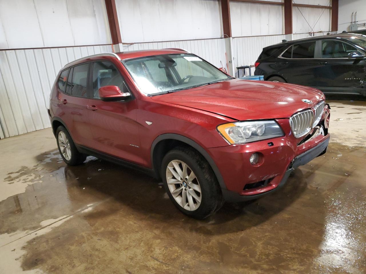 2013 BMW X3 VIN 5UXWX9C53D0A25774 Copart auction photo, front end damage thumbnail 4