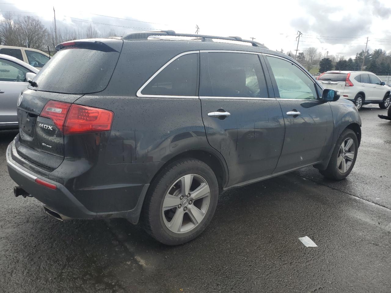 2011 Acura MDX VIN 2HNYD2H6XBH536443 Copart auction photo, front end / side damage thumbnail 3