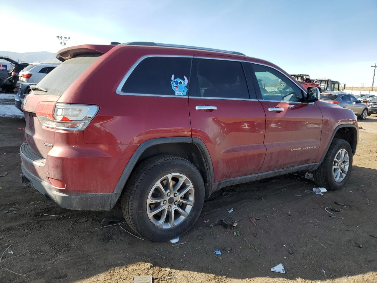 2014 Jeep Grand Cherokee VIN 1C4RJFBG1EC128996 Copart auction photo, front end damage thumbnail 3