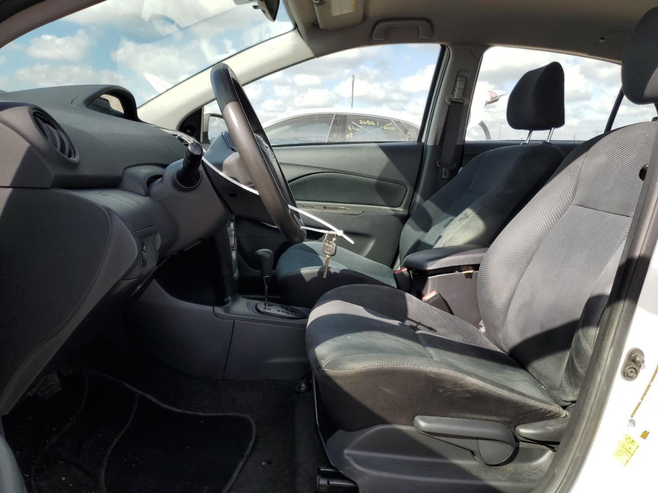 2012 Toyota Yaris VIN JTDBT4K34CL017143 Copart auction photo, front end / side damage thumbnail 7
