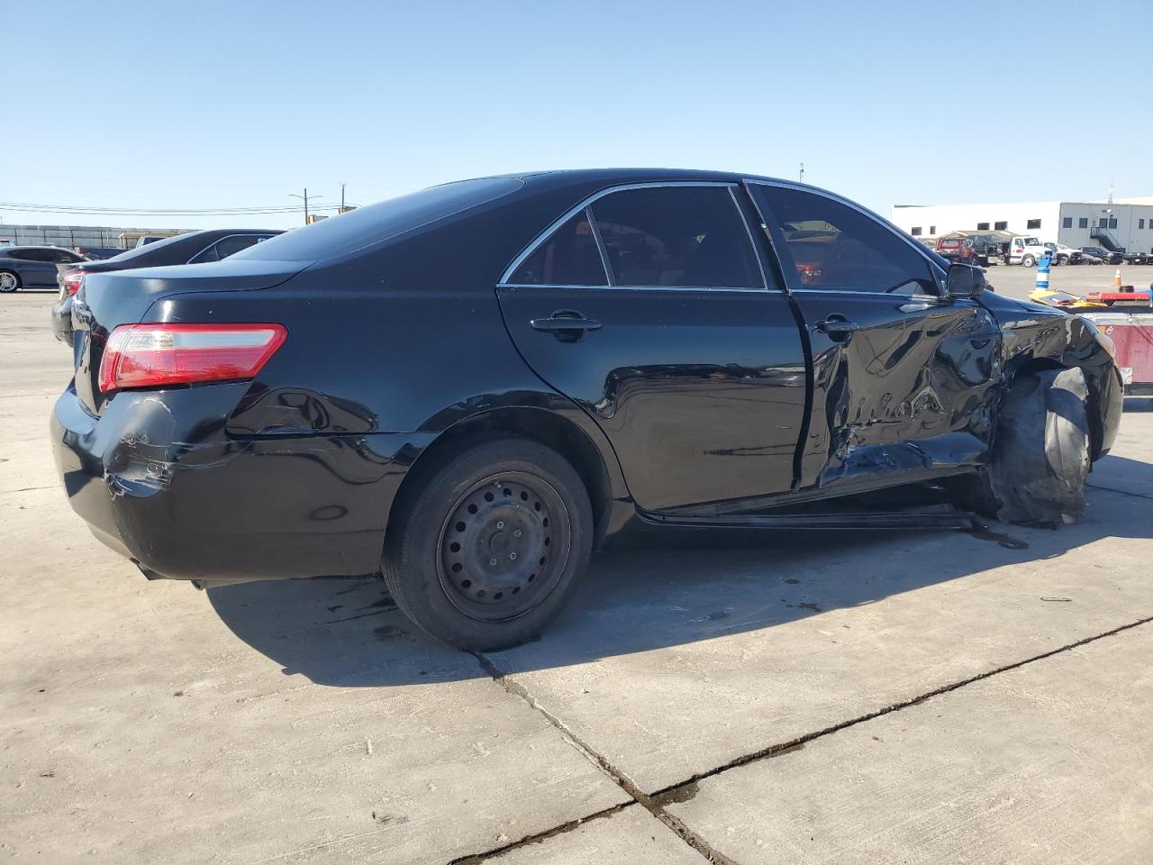 2007 Toyota Camry VIN 4T1BE46K57U691163 Copart auction photo, side / front end damage thumbnail 3