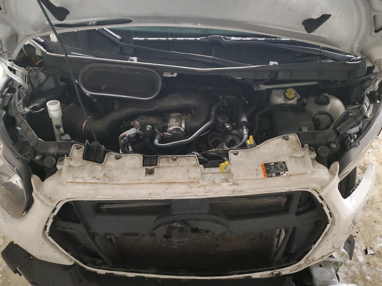 2021 Ford Transit VIN 1FTBR1C83MKA48222 Copart auction photo, front end / side damage thumbnail 11