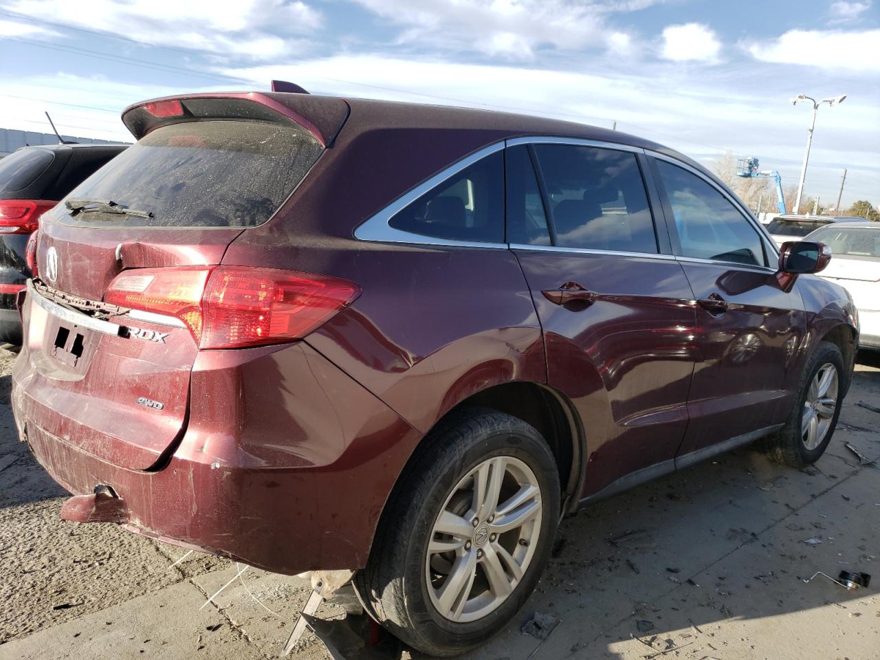 2015 Acura RDX VIN 5J8TB4H35FL021092 Copart auction photo, rear end / hail damage thumbnail 3