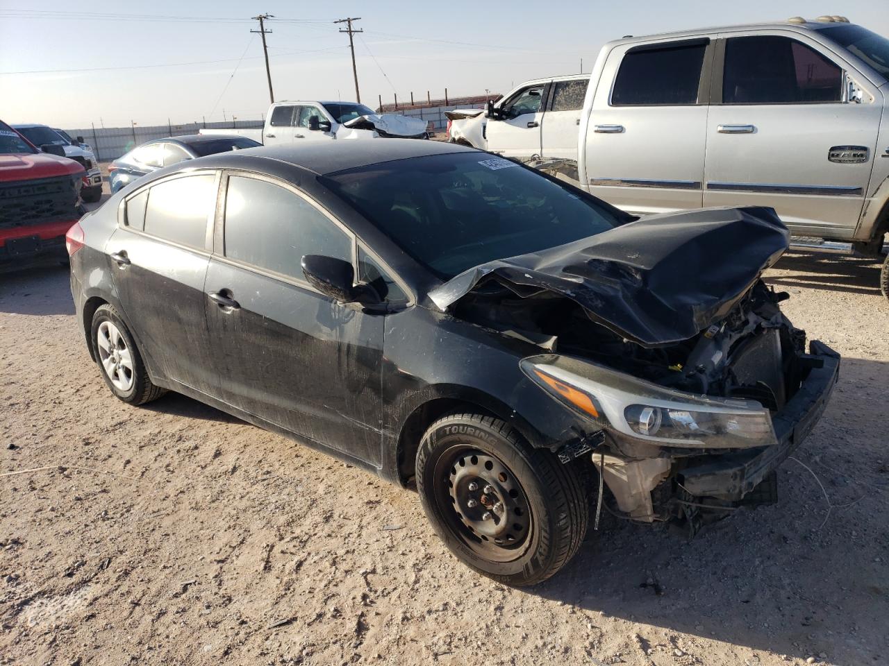 2017 KIA Forte VIN 3KPFK4A74HE042441 Copart auction photo, front end damage thumbnail 4