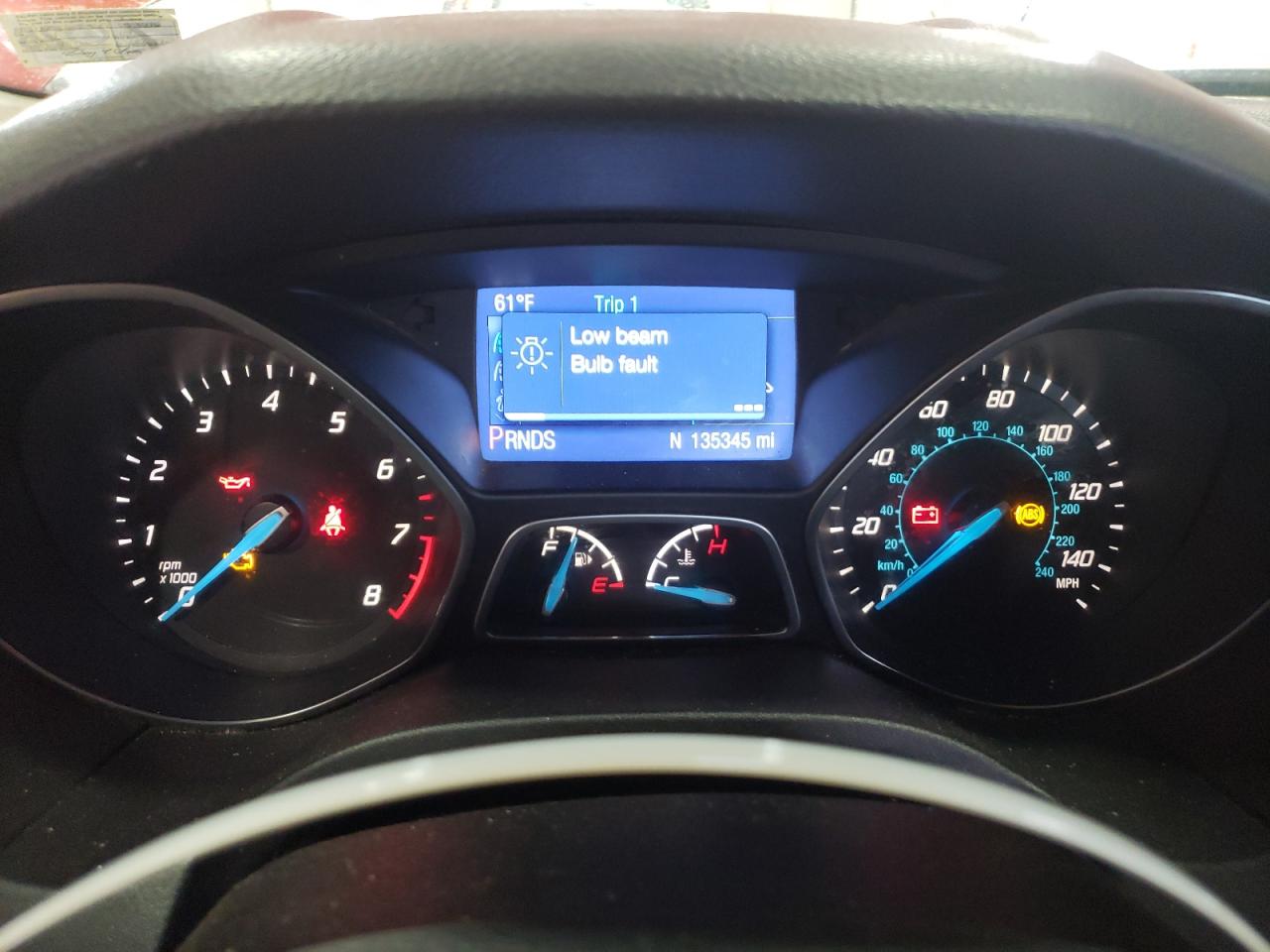 2014 Ford Focus VIN 1FADP3K25EL333416 Copart auction photo, front end damage thumbnail 9