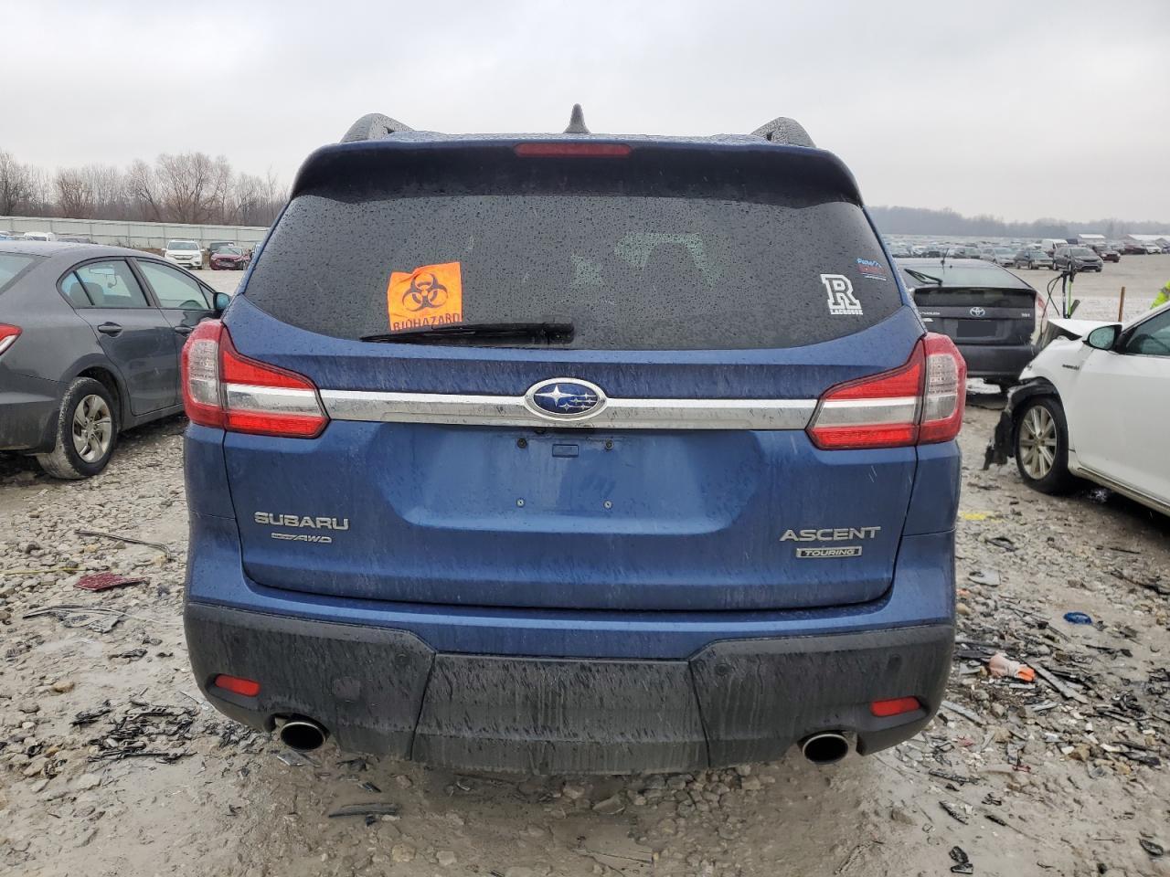 2019 Subaru Ascent VIN 4S4WMARD7K3436321 Copart auction photo, front end / side damage thumbnail 6