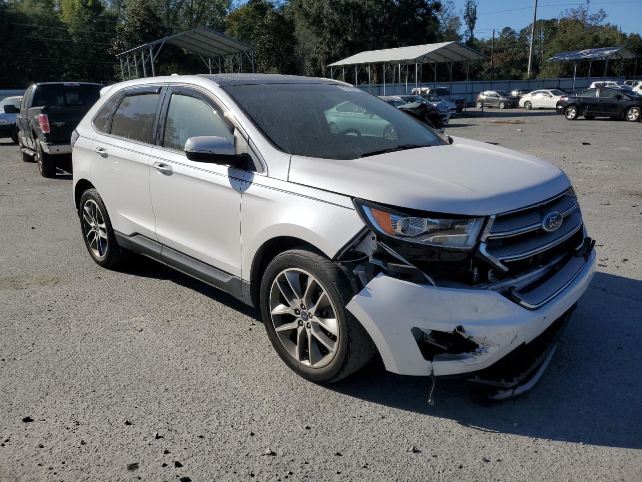 2016 Ford Edge VIN 2FMPK3K80GBC62750 Copart auction photo, front end damage thumbnail 4