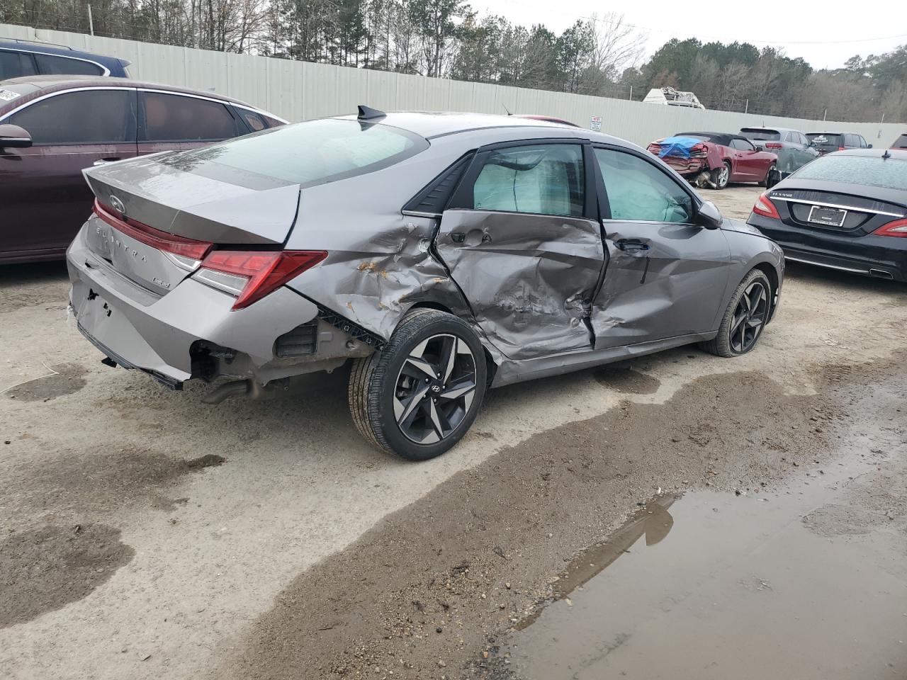 2023 Hyundai Elantra VIN KMHLP4AG7PU479950 Copart auction photo, side / rear end damage thumbnail 3