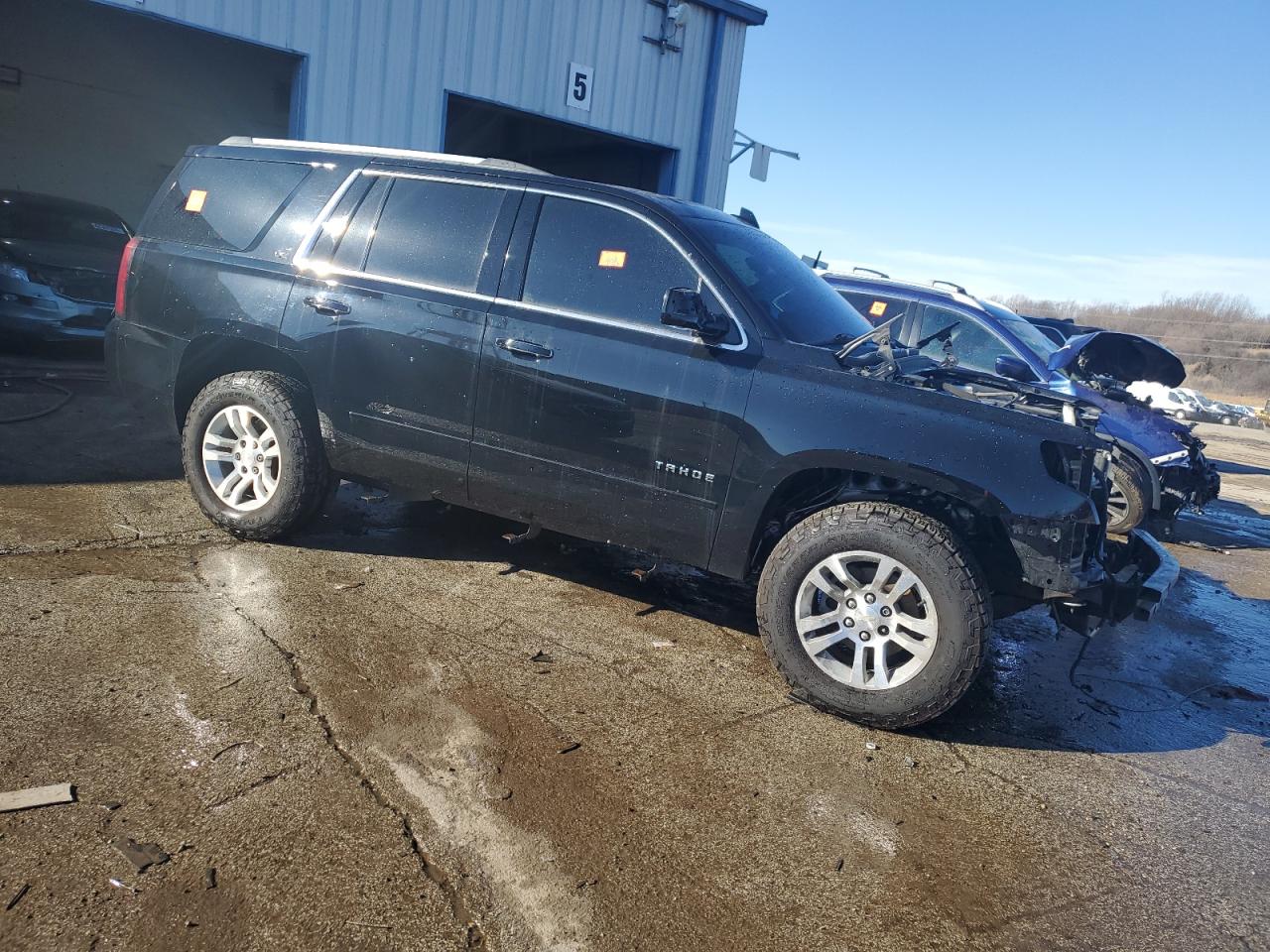 2016 Chevrolet Tahoe VIN 1GNSKCKC6GR450521 Copart auction photo, all over damage thumbnail 4