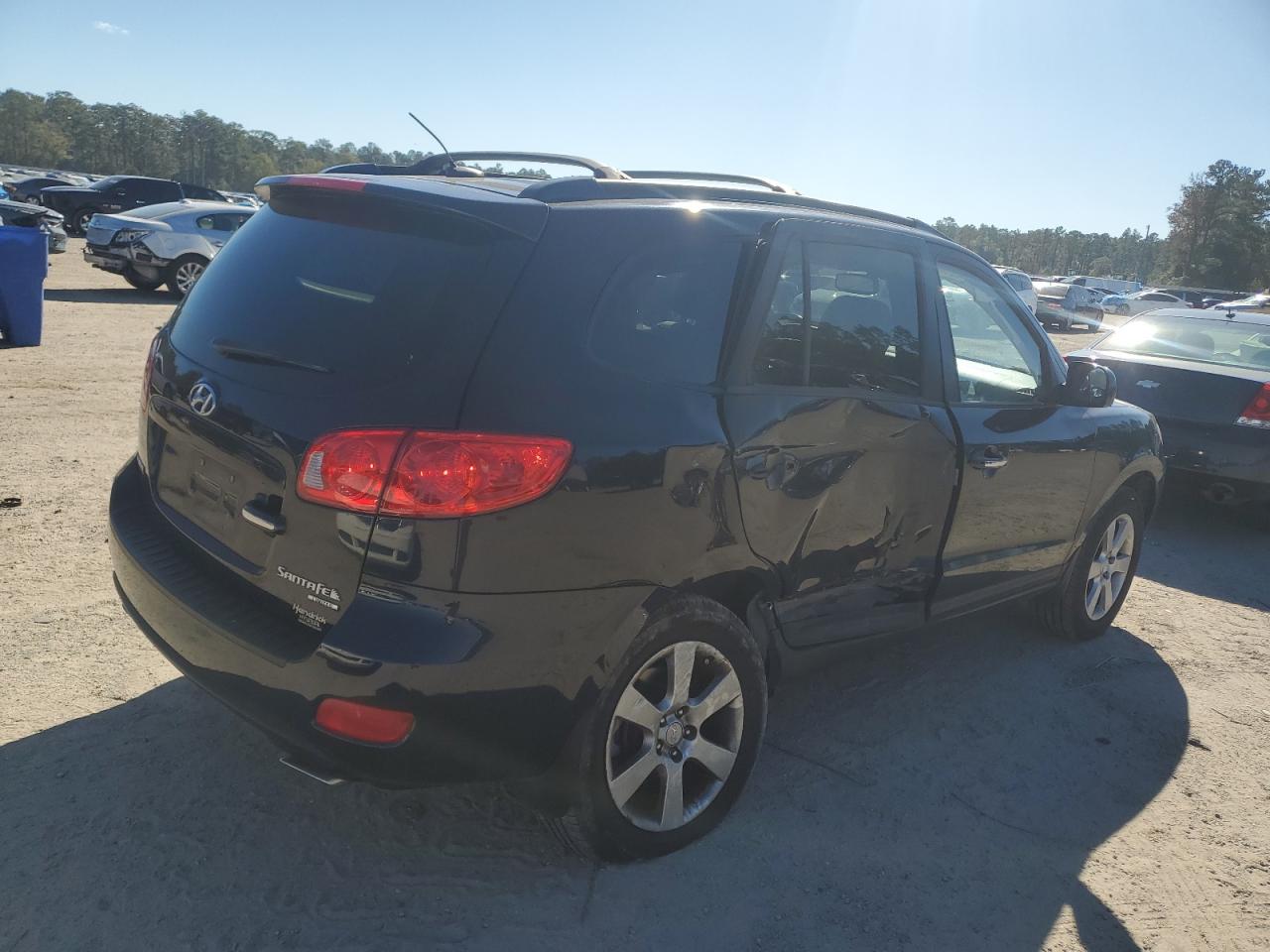 2008 Hyundai Santa Fe VIN 5NMSH13E58H182952 Copart auction photo, side / rear end damage thumbnail 3