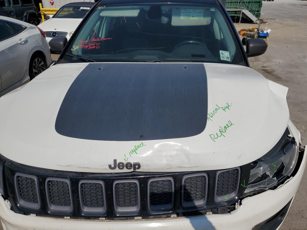 2019 Jeep Compass VIN 3C4NJDDB3KT790406 Copart auction photo, front end damage thumbnail 12
