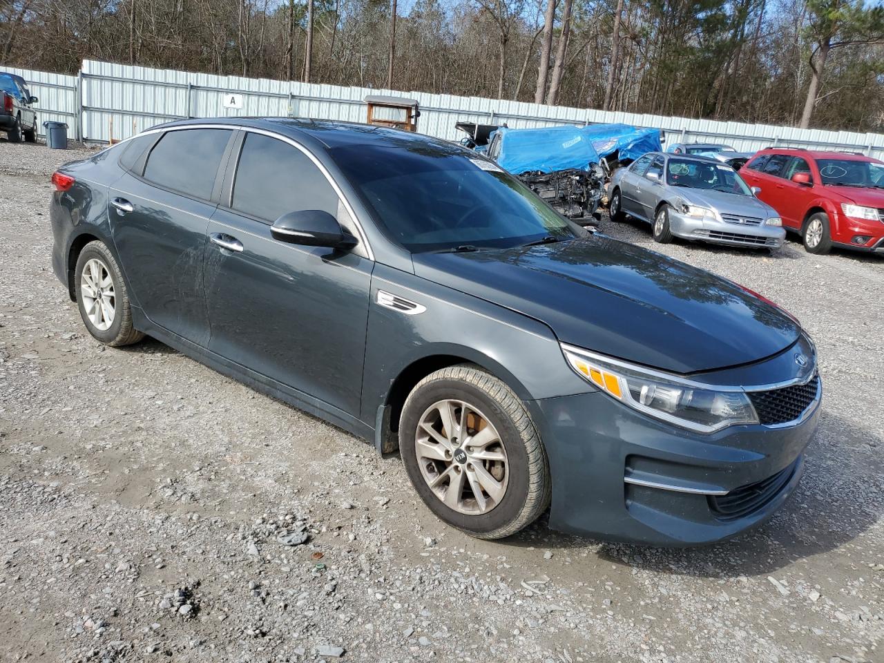 2016 KIA Optima VIN KNAGT4L35G5092302 Copart auction photo, all over damage thumbnail 4