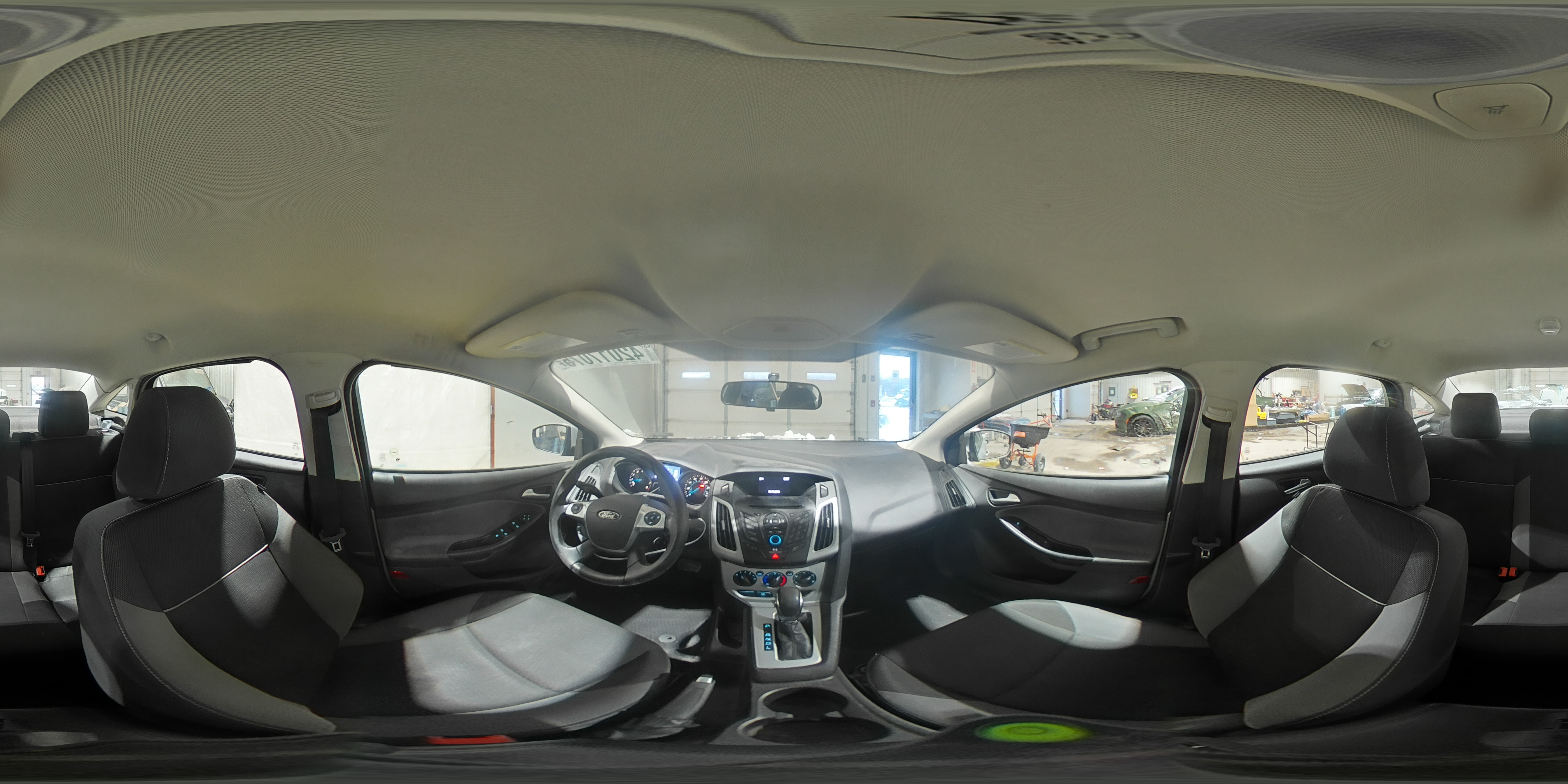 2014 Ford Focus VIN 1FADP3F2XEL252857 Copart auction photo, side damage thumbnail 14