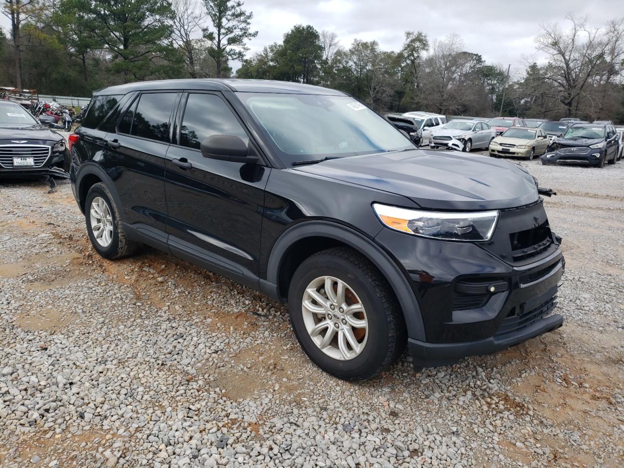 2021 Ford Explorer VIN 1FMSK8BB2MGA19321 Copart auction photo, front end damage thumbnail 4