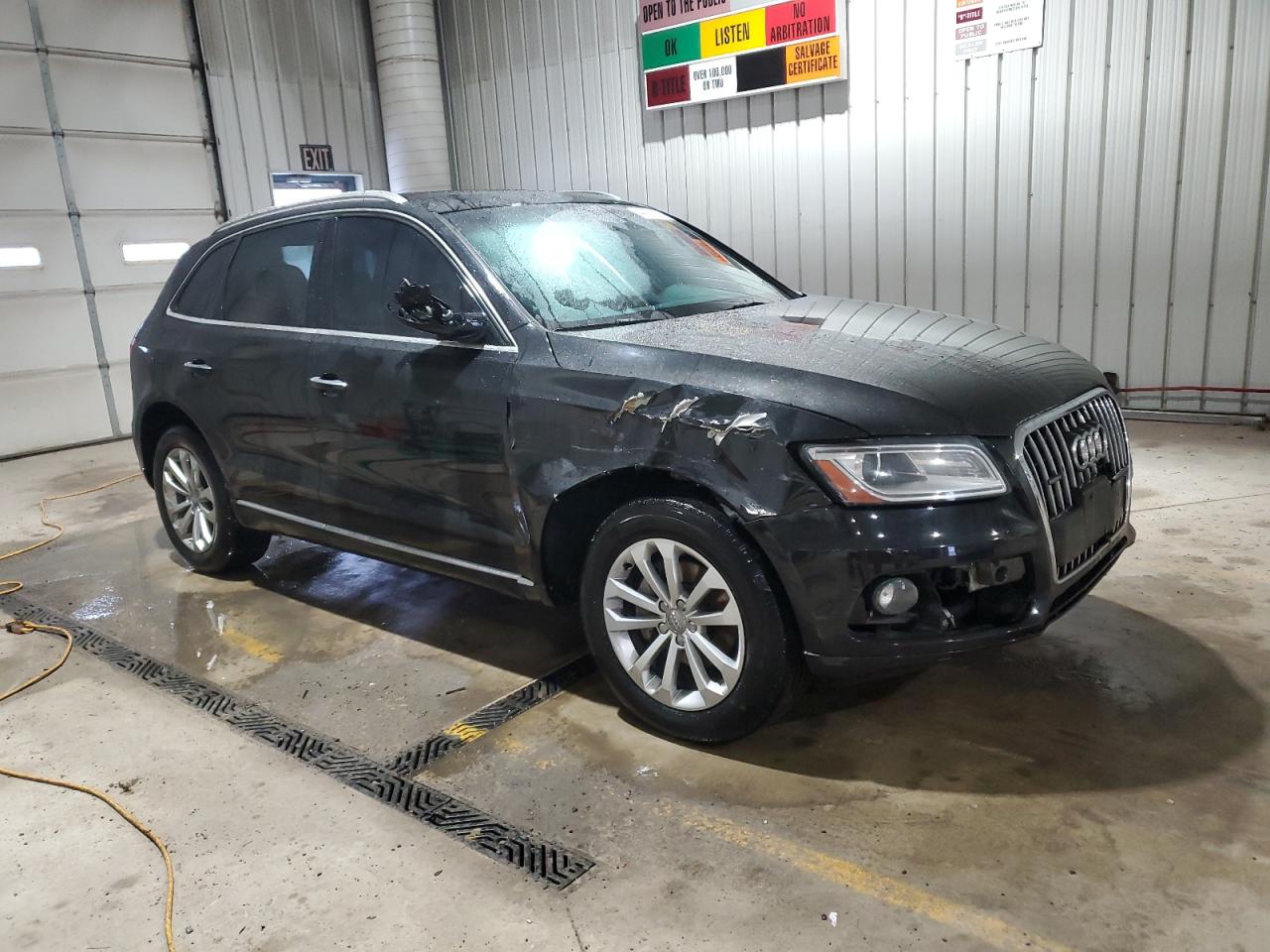 2016 Audi Q5 VIN WA1C2AFP1GA124360 Copart auction photo, front end damage thumbnail 4