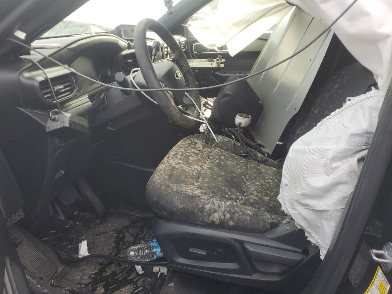 2020 Ford Explorer VIN 1FM5K8AB7LGB66022 Copart auction photo, side / front end damage thumbnail 7