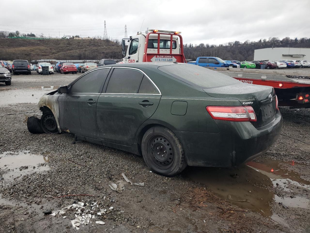 2010 Toyota Camry VIN 4T1BF3EK6AU552367 Copart auction photo, burn - engine damage thumbnail 2