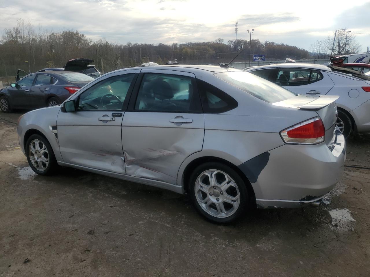 2008 Ford Focus VIN 1FAHP35N38W198267 Copart auction photo, side damage thumbnail 2
