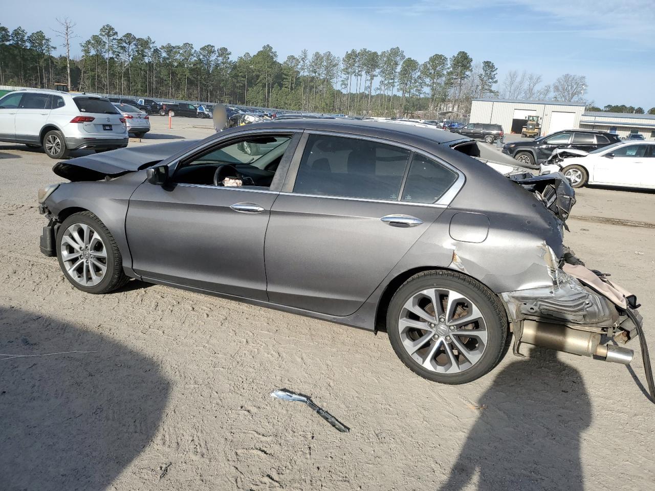 2014 Honda Accord VIN 1HGCR2F55EA101832 Copart auction photo, rear end / front end damage thumbnail 2