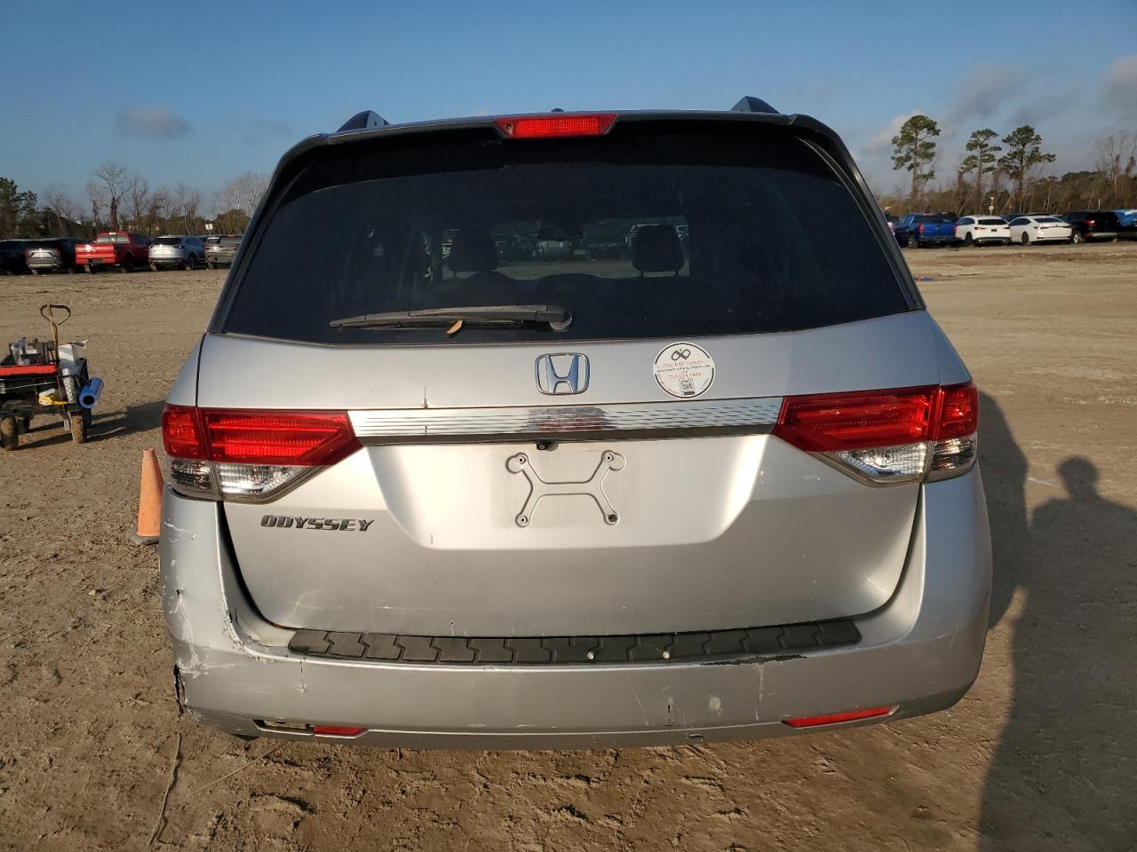 2014 Honda Odyssey VIN 5FNRL5H64EB017137 Copart auction photo, rear end damage thumbnail 6