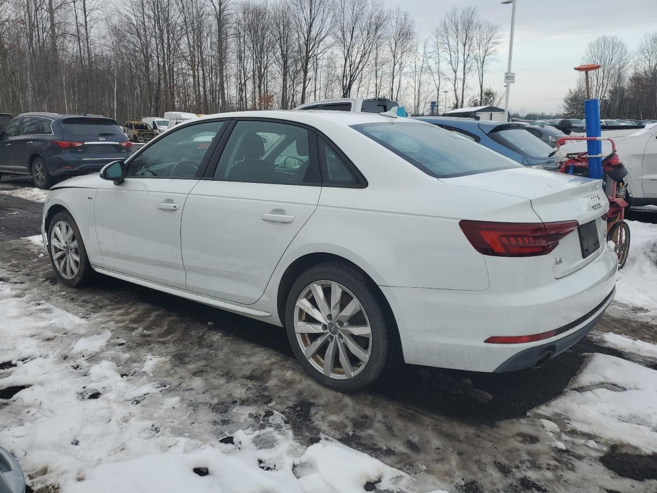2018 Audi A4 VIN WAUDNAF44JA114093 Copart auction photo, front end damage thumbnail 2
