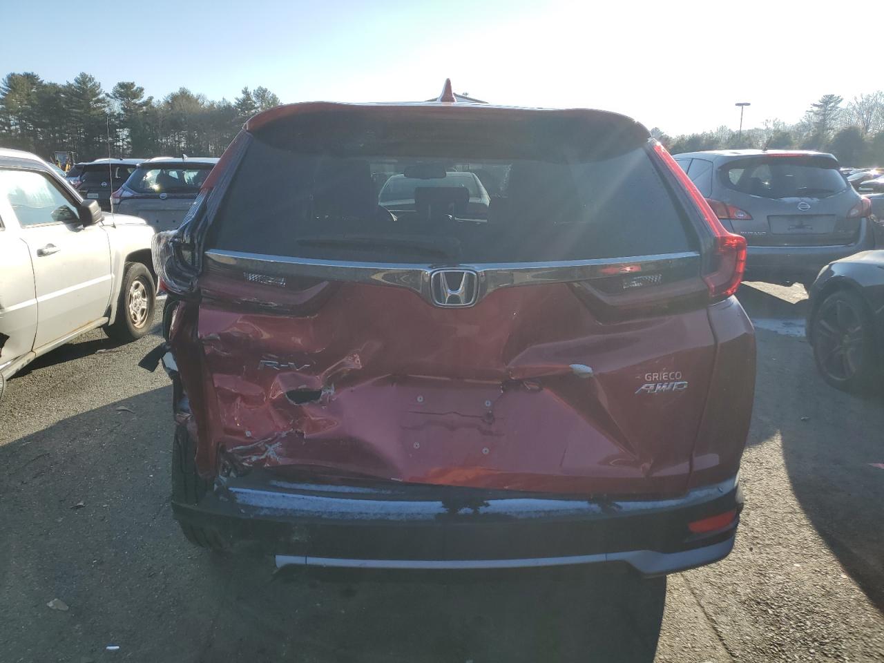 2021 Honda CR-V VIN 2HKRW2H8XMH623372 Copart auction photo, rear end / front end damage thumbnail 6