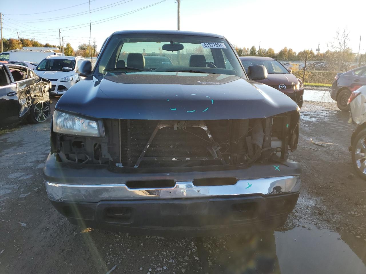 2006 Chevrolet Silverado VIN 3GCEK14X76G148907 Copart auction photo, front end / mechanical damage thumbnail 5