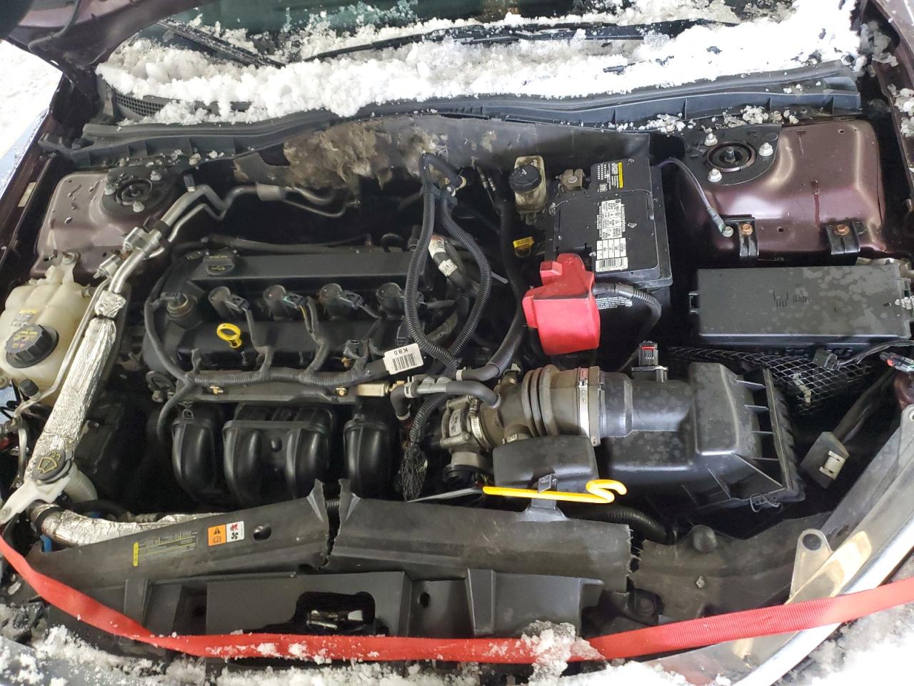 2012 Ford Fusion VIN 3FAHP0HA6CR185581 Copart auction photo, front end damage thumbnail 11