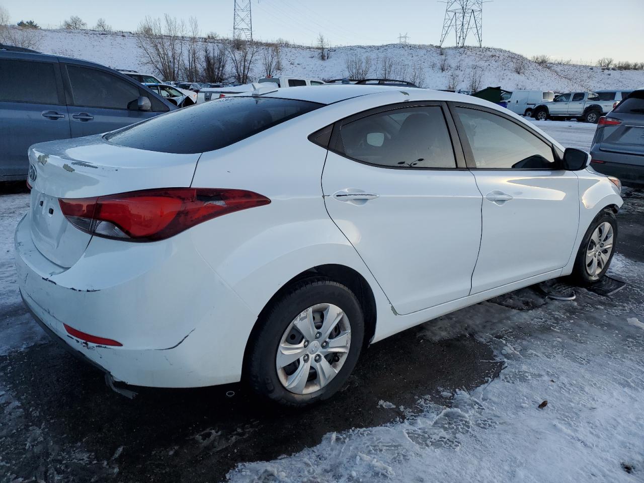 2016 Hyundai Elantra VIN 5NPDH4AE4GH677674 Copart auction photo, front end / vandalism damage thumbnail 3