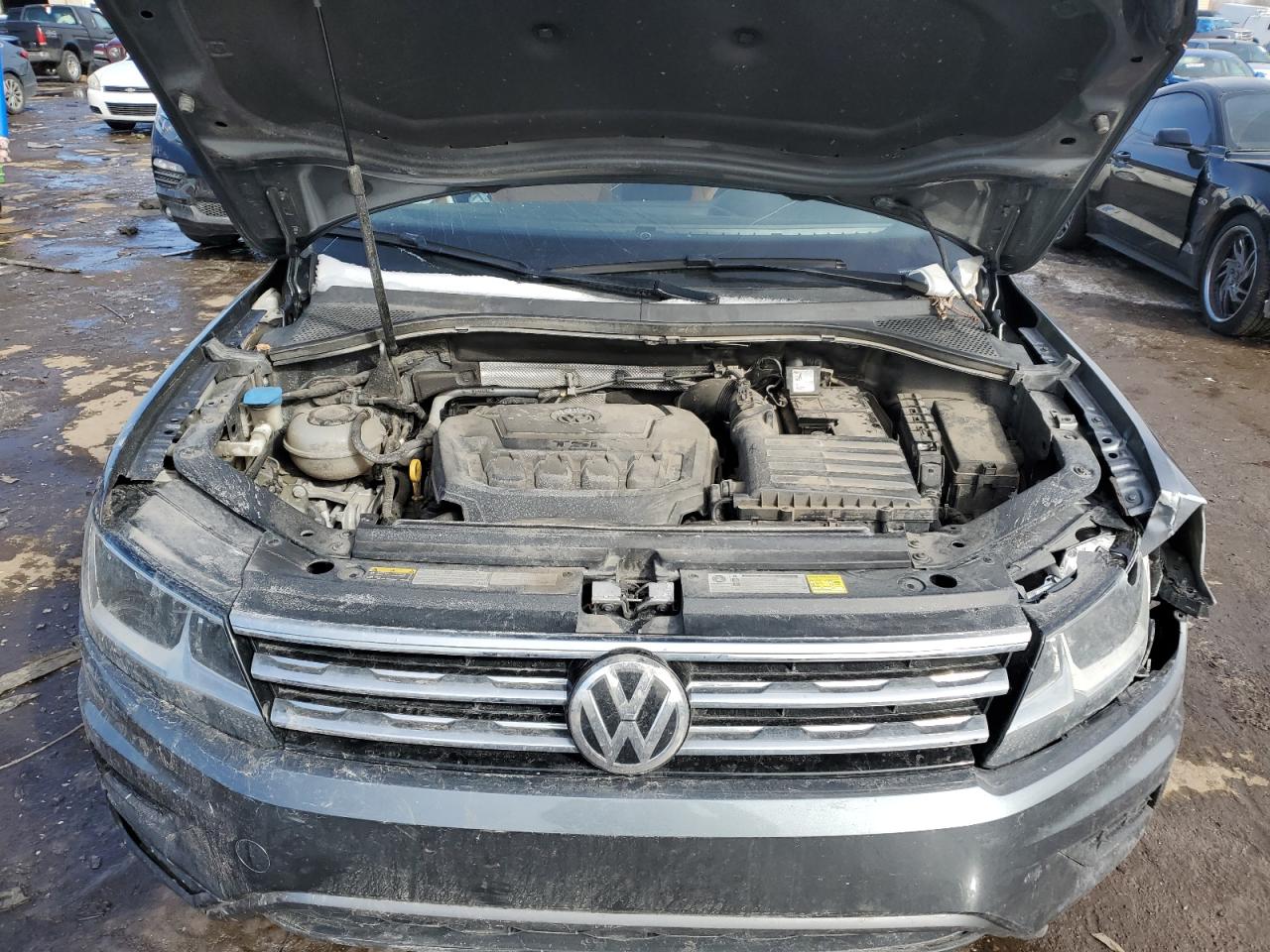 2018 Volkswagen Tiguan VIN 3VV2B7AX5JM159846 Copart auction photo, side / all over damage thumbnail 12