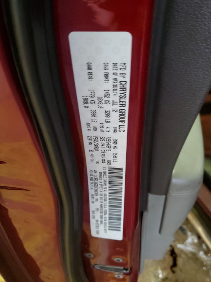 2013 Dodge Durango VIN 1C4RDJAG8DC540360 Copart auction photo, front end / undercarriage damage thumbnail 15