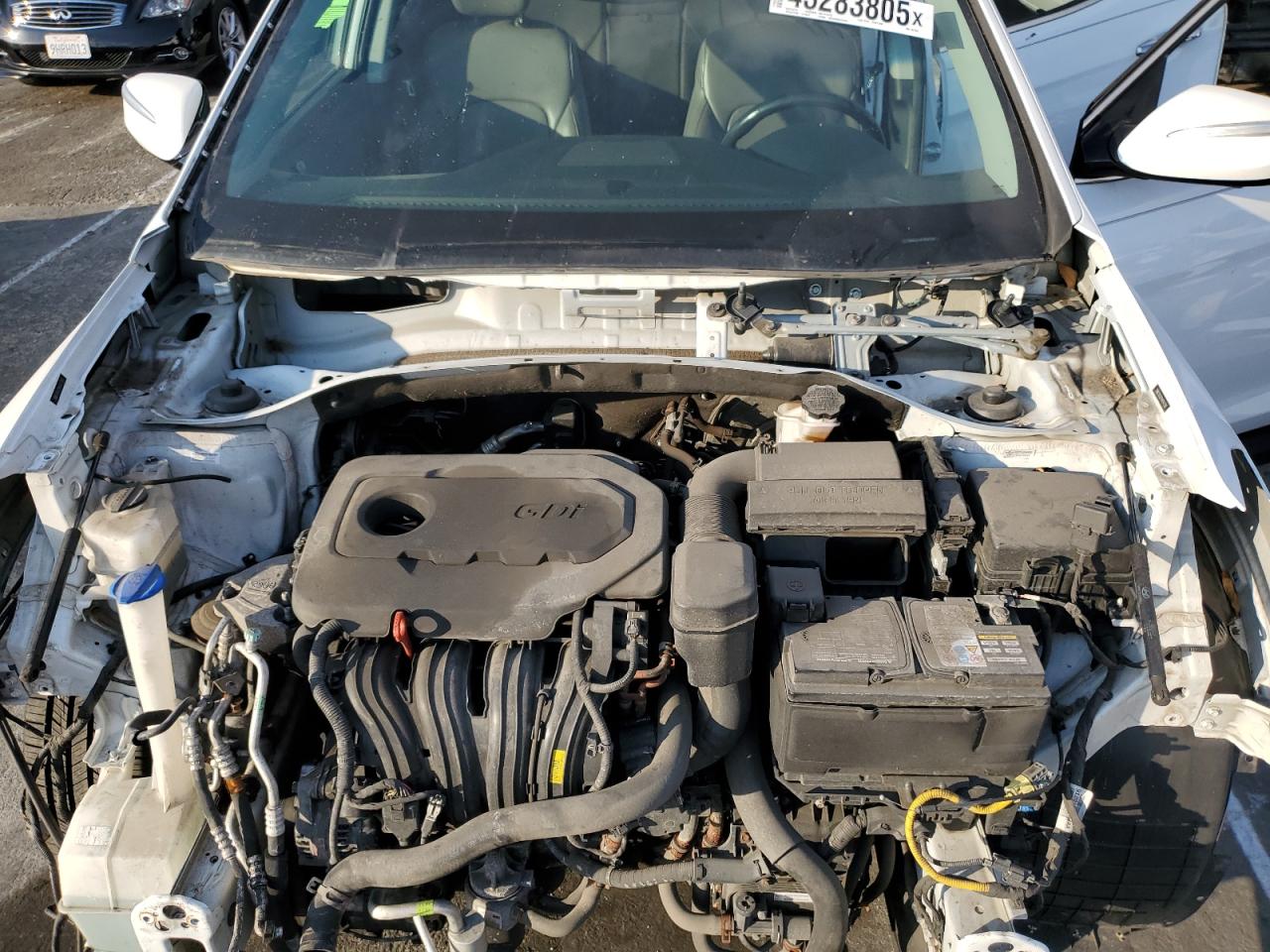 2017 Hyundai Santa Fe VIN 5NMZUDLB7HH047358 Copart auction photo, front end damage thumbnail 11