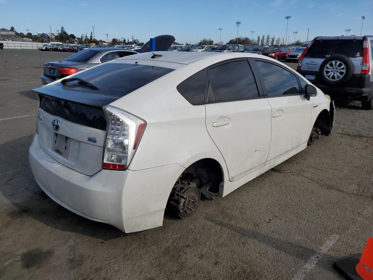 2010 Toyota Prius VIN JTDKN3DU8A0176532 Copart auction photo, stripped / front end damage thumbnail 3
